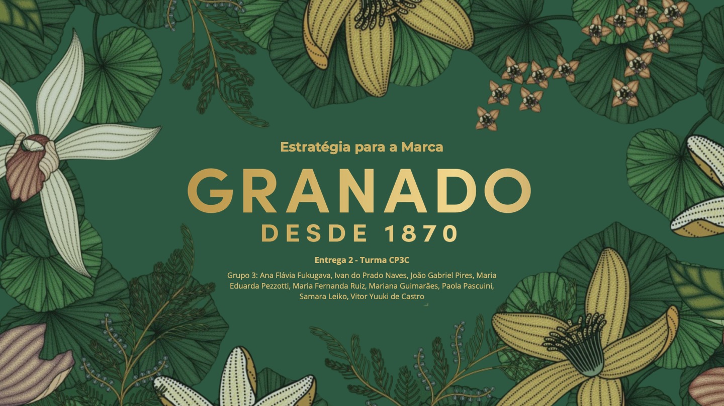 Capa da estratégia de marca Granado