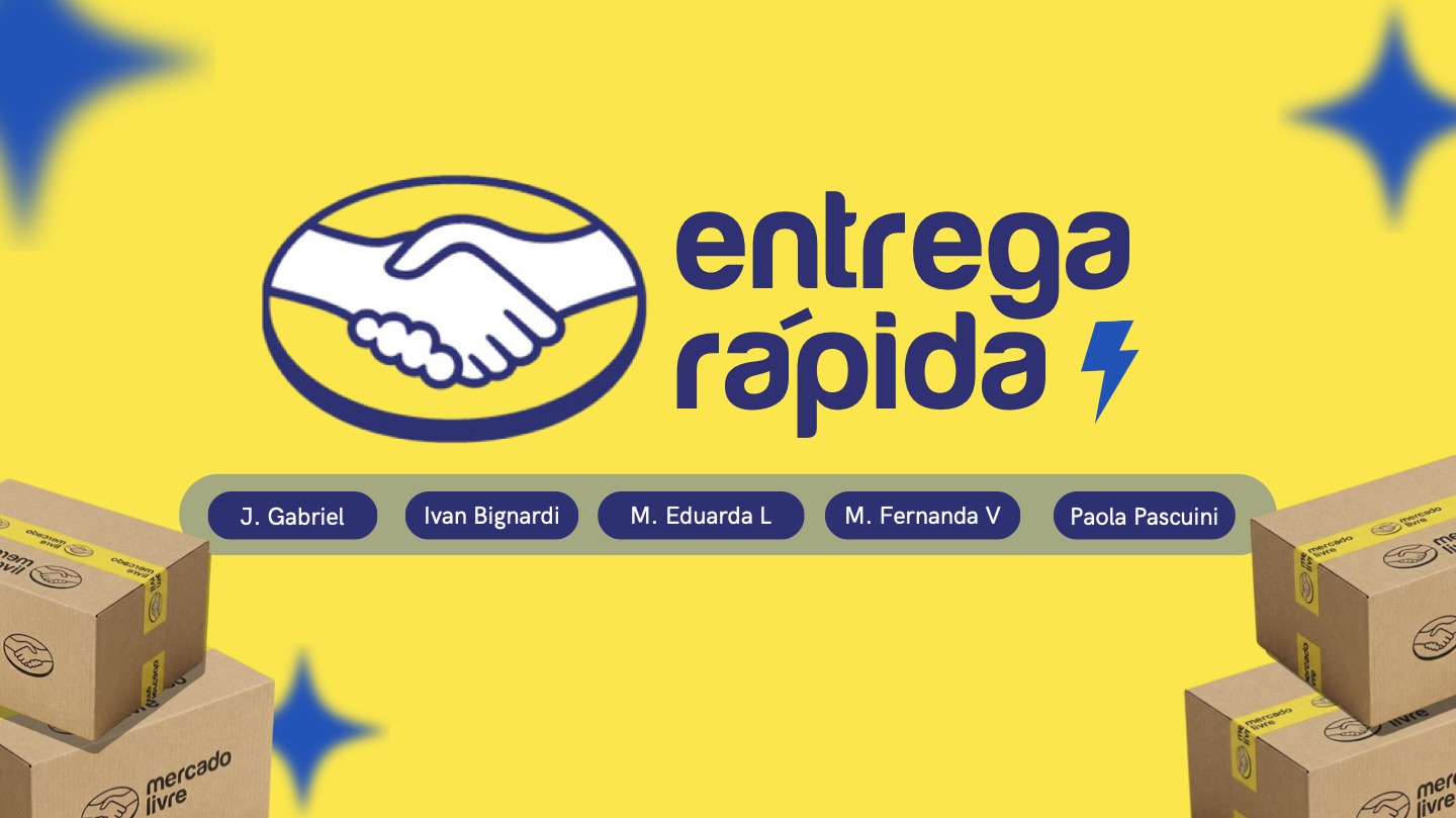 Capa do projeto Entrega Rápida, Mercado Livre