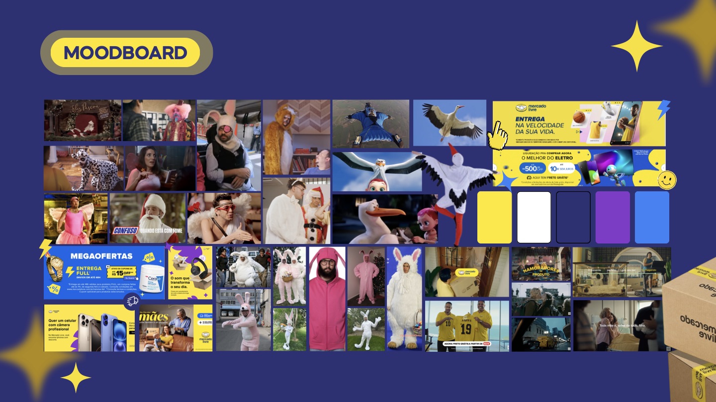 Moodboard da campanha